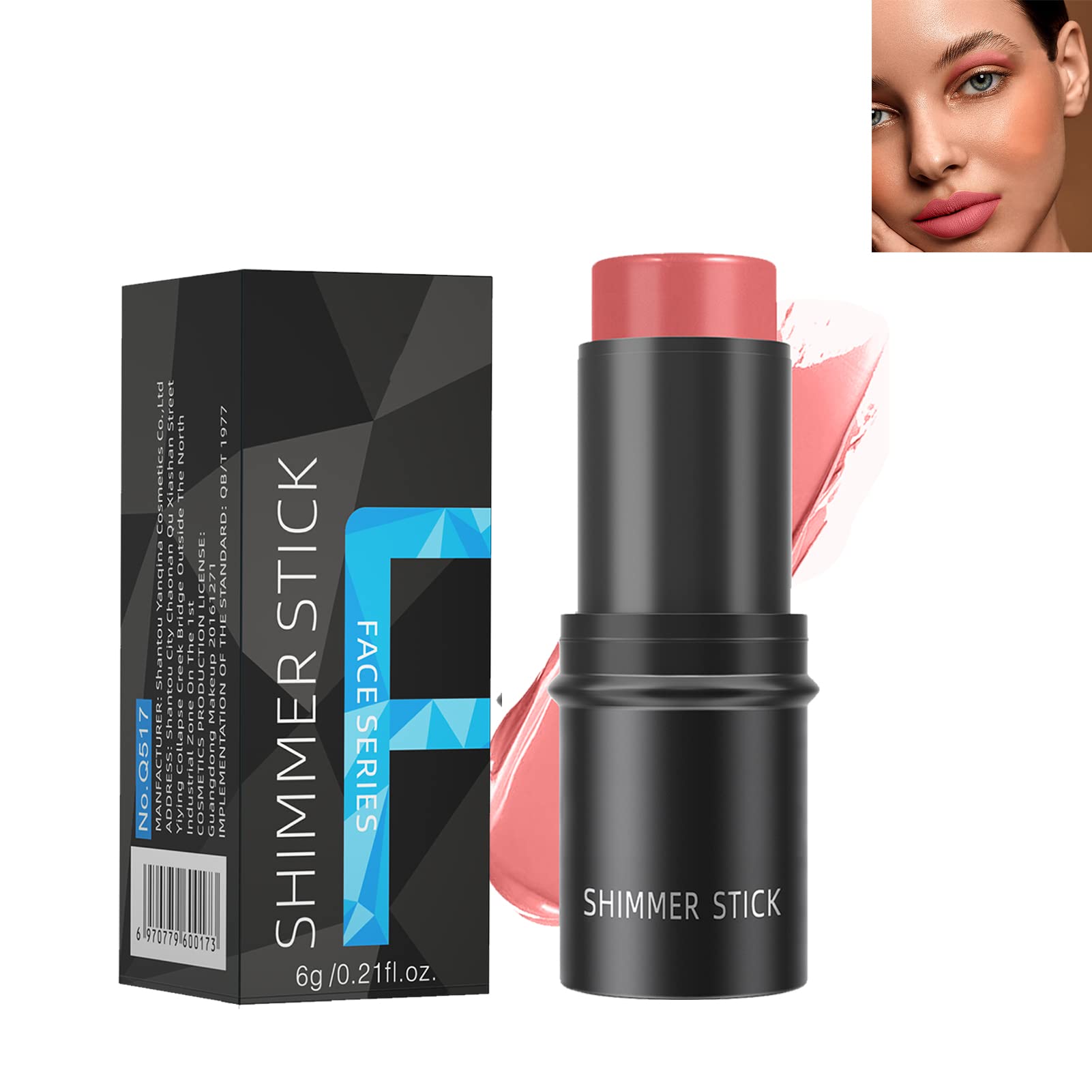 Highlighter Stick, Barra Iluminadora Corrector Líquido para Contornear el Rostro con Aplicador en Almohadilla, Cobertura Natural de Alta Duración, Acabado Mate para Resaltar el Rostro(#05)