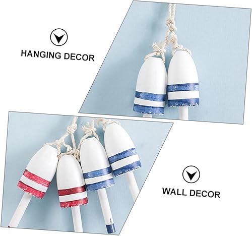 Miniatura 5 de OATIPHO Bobber - 2 colgantes de madera con temática mediterránea, decoración del hogar, arte de pared para cada habitación