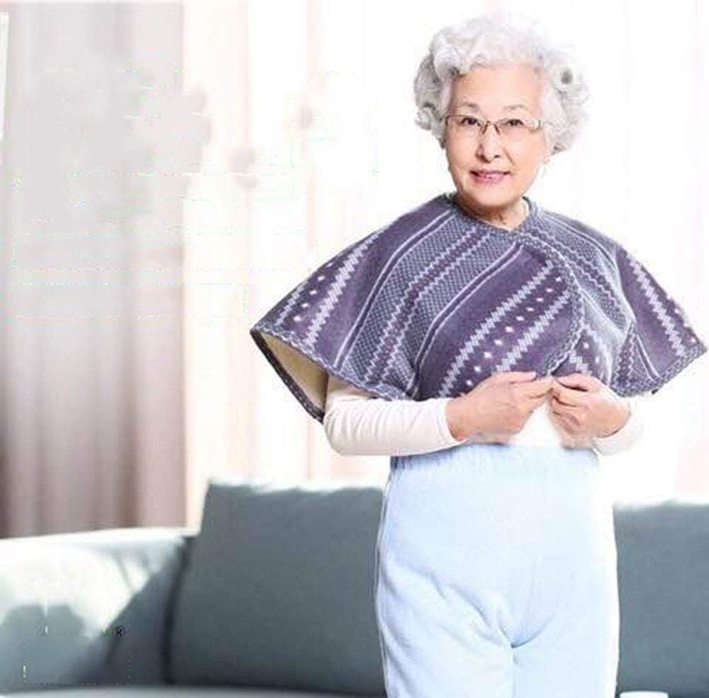 YOMQLJXB Plus Velvet Thickened Wheelchair Care Shawl, bedridden Patient Shoulder Warm Blanket Cloak Shoulder Blanket, Suitable for Aged Care Products
