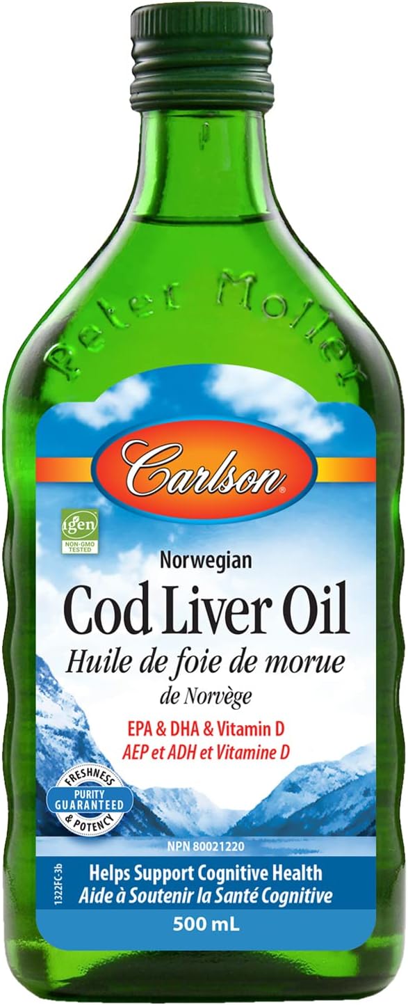 Huile de foie de morue norvégienne 500 ml Marque Carlson Laboratories Amazon.ca Santé et Huile de foie de morue norvégienne 500 ml Marque Carlson Laboratories Amazon.ca Santé et
