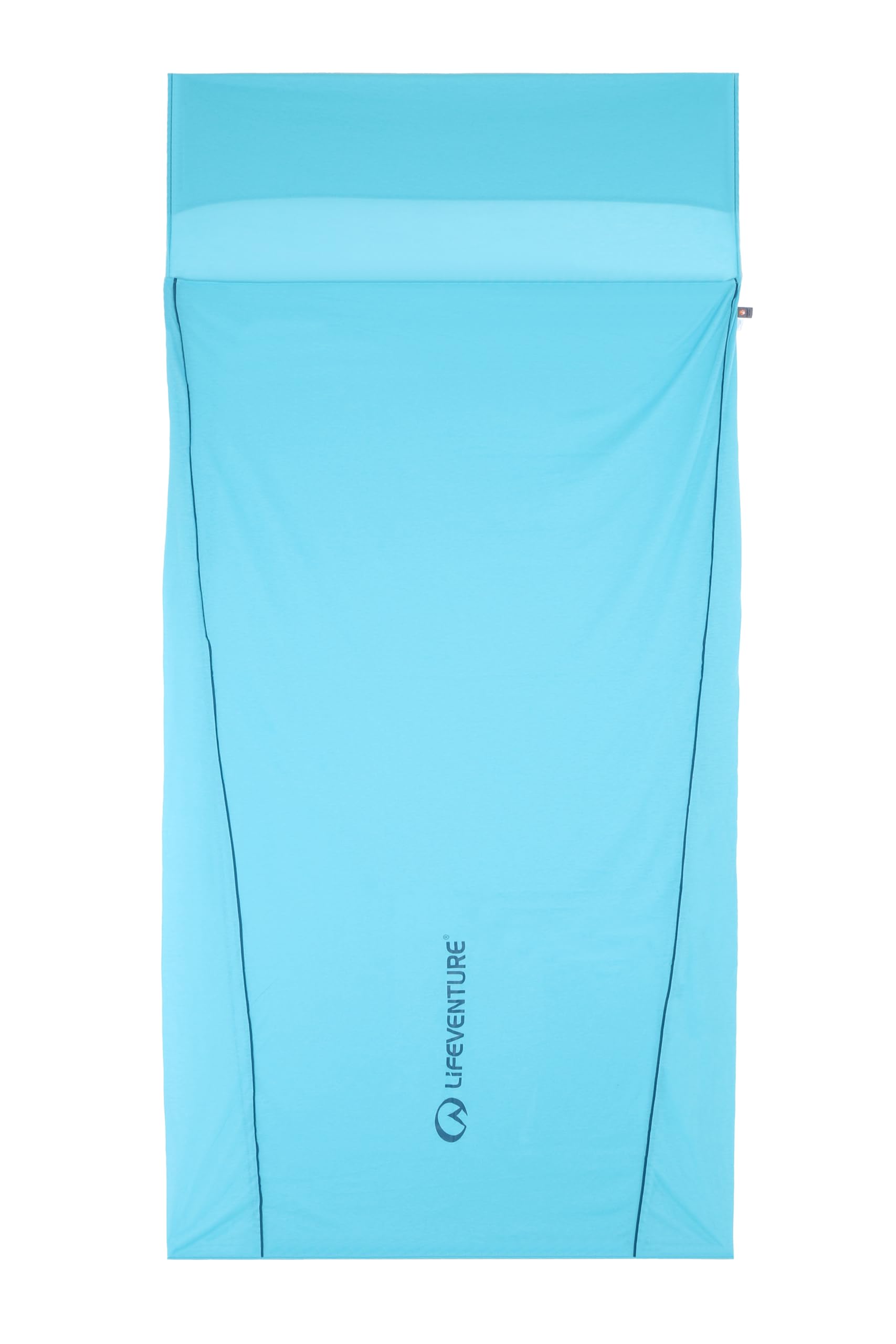 Lifeventure Coolmax® Sleeping Bag Liner for Tropical Travel - Lightweight and Breathable Sheet Sleeping Bag, Treated with Polygiene®, Rectangular Shape