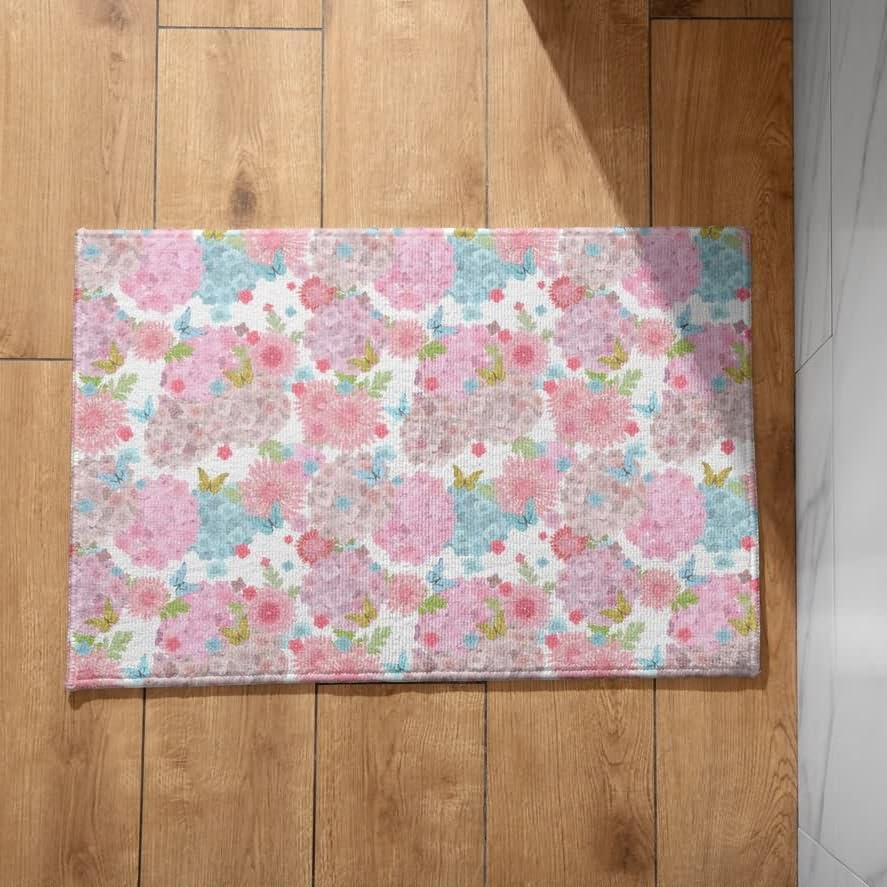 Isdreem Alfombra Antideslizante Suelo Dormitorio Felpudo Entrada Casa Bonito Flor Alfombra Puerta Entrada Casa Felpudo Entrada Casa Baratos, 40x60cm