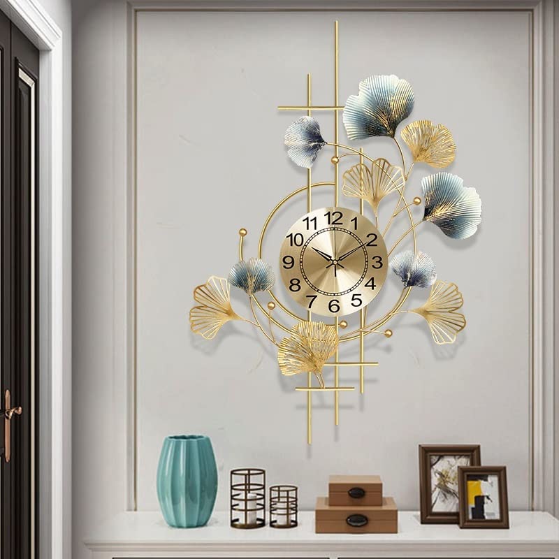 Orologio da parete decorativo moderno, design unico per soggiorno e camera da letto, elegante decorazione per la casa, movimento silenzioso, per proprietari di case e appassionati di arredamento