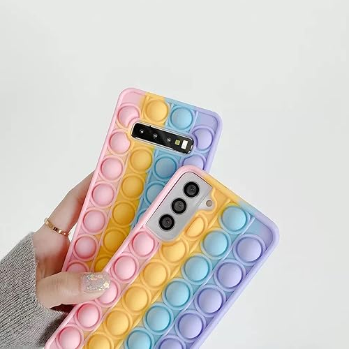 Miniatura 4 de KABIOU Empuje Sensorial Burbuja Silicona Suave Fidget Juguete Ansiedad Estrés Liberación Teléfono Funda para Xiaomi Mi 11 10 9 8 Redmi Note 10 9 Pro