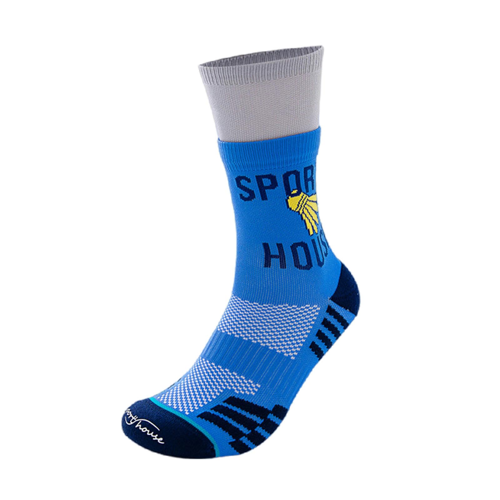Skarpety męskie i damskie antypoślizgowe skarpety do badmintona skarpetki do badmintona Bottom Dezodorant Outdoor Sports Socks męskie i damskie prezenty męskie niebieskie