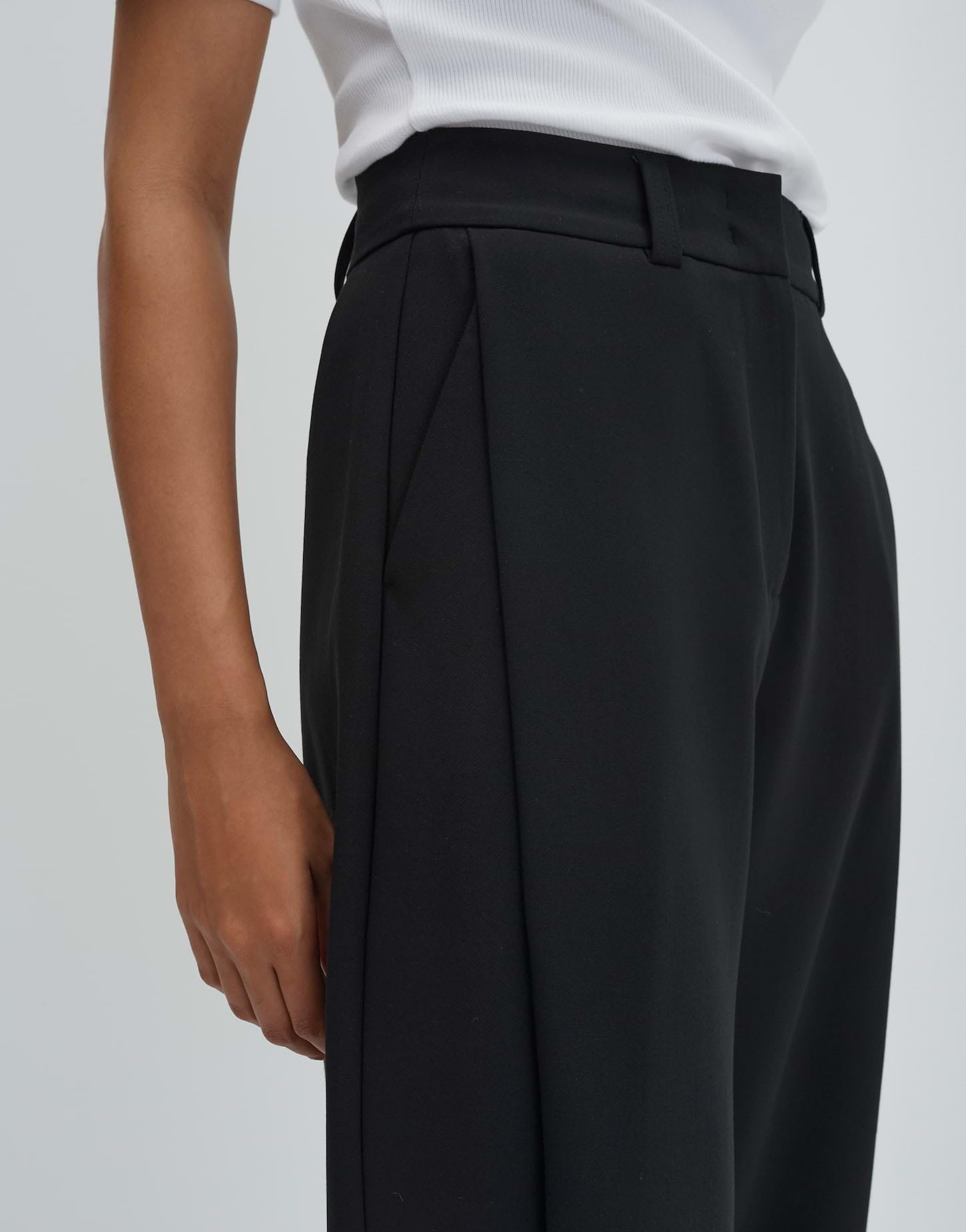 someday Damen City Pants | Catsby Barrel verkürzte City Pants mit Komfortbund