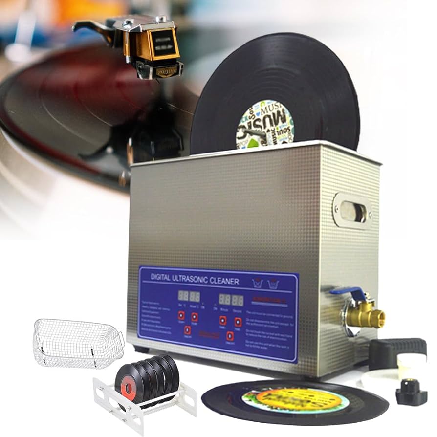 レコード超音波洗浄機 Amazon.co.jp: 6L超音波レコード洗浄機、レコード乾燥ラック付き