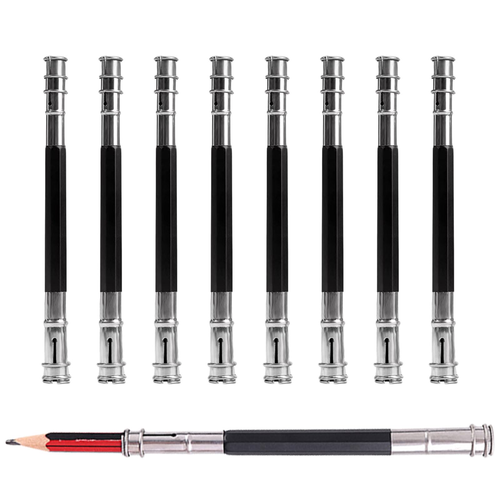FERRULE Pencil Extender エクステンダー 鉛筆セット Amazon.co.jp: 鉛筆 延長ホルダー 8本セット 補助軸 鉛筆ホルダー 鉛筆