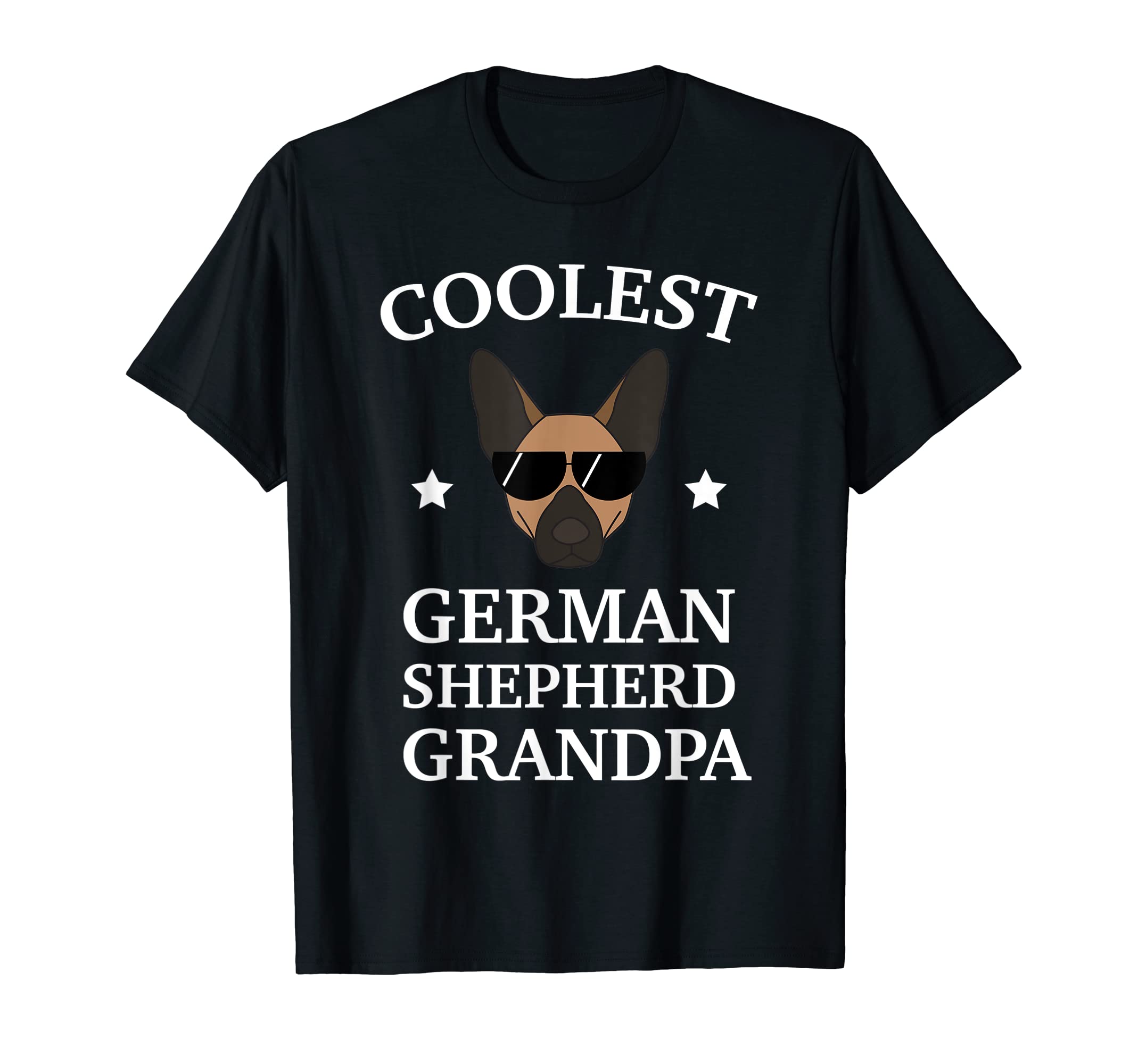 Coolest German Shepherd Grandpa For Dog Owner German shephe T-Shirt