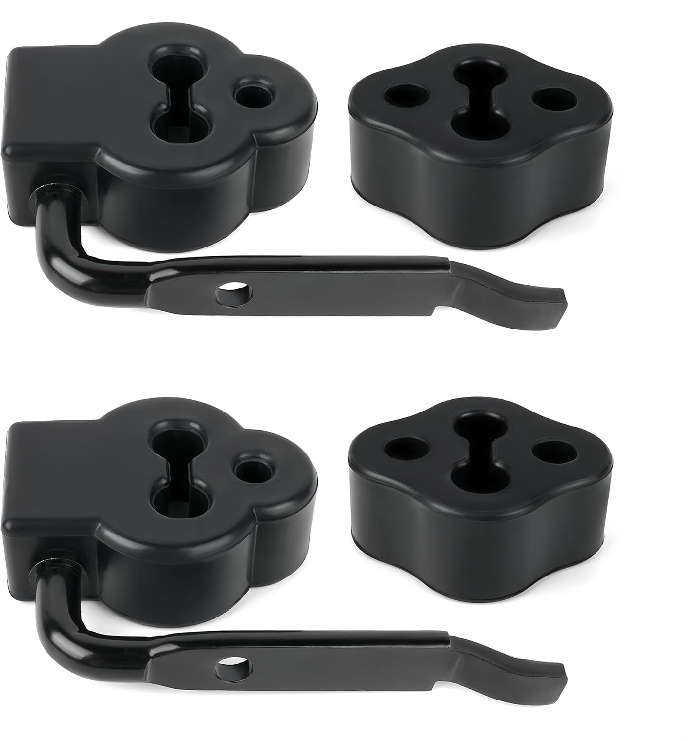 6PCS Exhaust Muffler Rubber Isolator Hanger With Support Bracket Compatible with Ford Crown Victoria/Mercury Grand Marquis/Lincoln Town Car 2003-2011, for Mercury Marauder 2003-2004 4W1Z-5A246-AB
