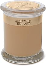 Archipelago Botanicals Kashmir Glass Jar Candle, Kashmir Vanilla, Orange Blossom and Sandalwood Scent, Lead-Free Candle Wicks, Burns Approx. 60 Hours (8.6 oz)