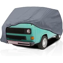 5 Layer Car Cover for 1971-1996 Chevrolet G20 Extended Passenger Van 3-Door, Semi Custom Fit Full Coverage Pollution, Dust, Sun, Snow, Rain, Hail All Weather Protection, Breathable