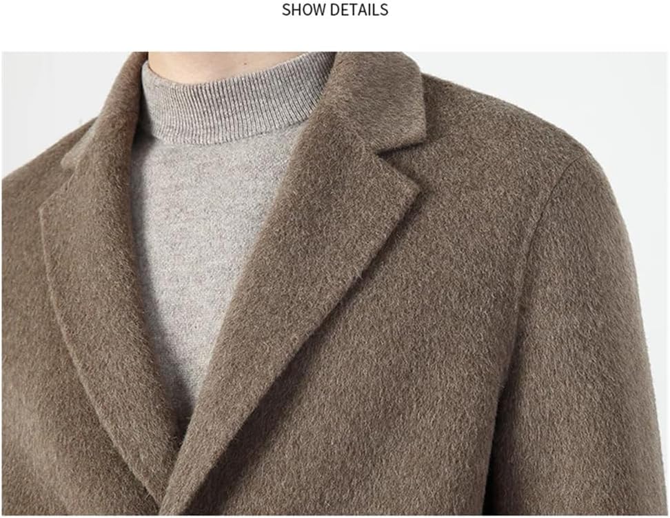 Haitpant Double-Sided Cashmere Coat Men Wool Jacket Winter Thickened Down Trench Coat Woolen Coat