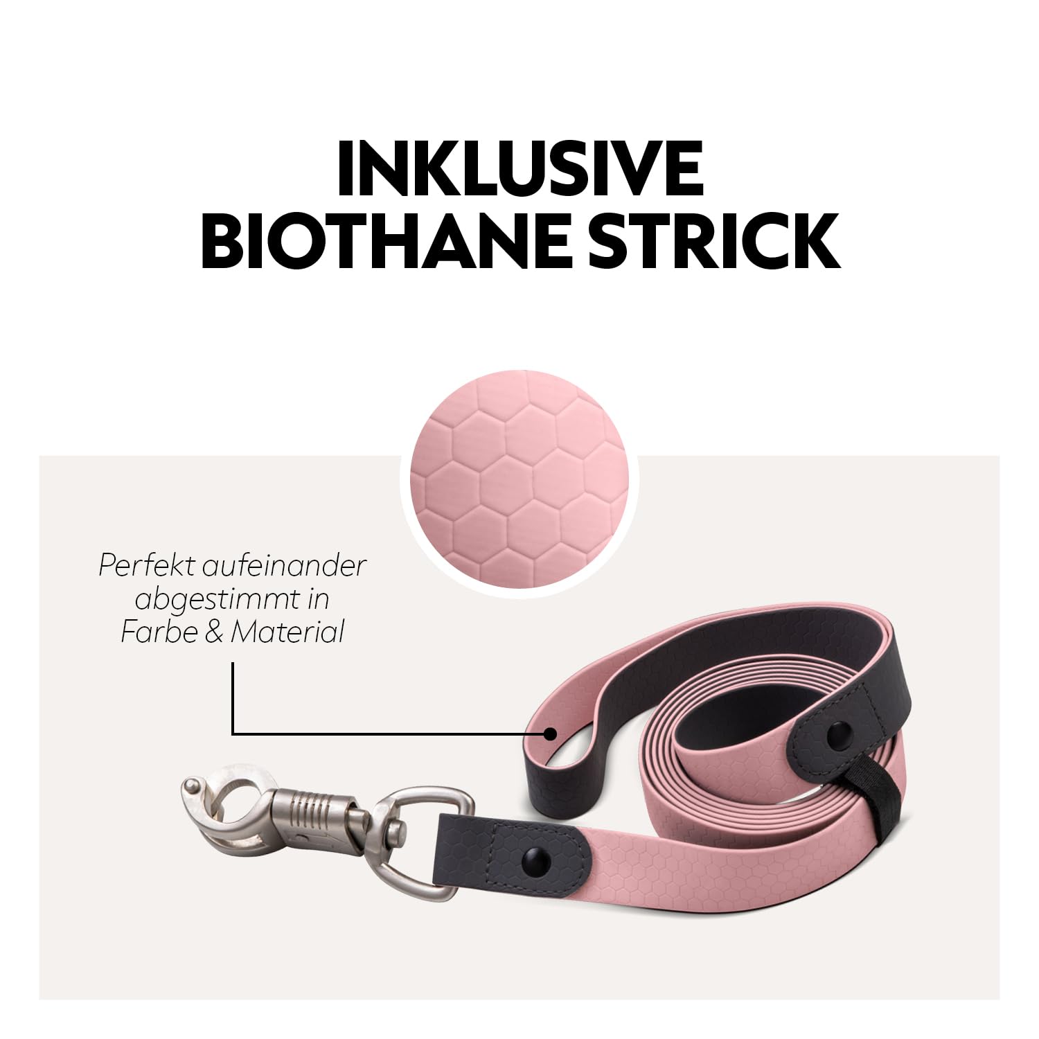 SUNRIDE Biothane Halfter für Pferde - mit Strick - UV-Beständig - anatomisch, verstellbar - extra Polsterung - Nachhaltig & Vegan - antibakteriell - wasserabweisend - rostfrei (rosa, Pony)