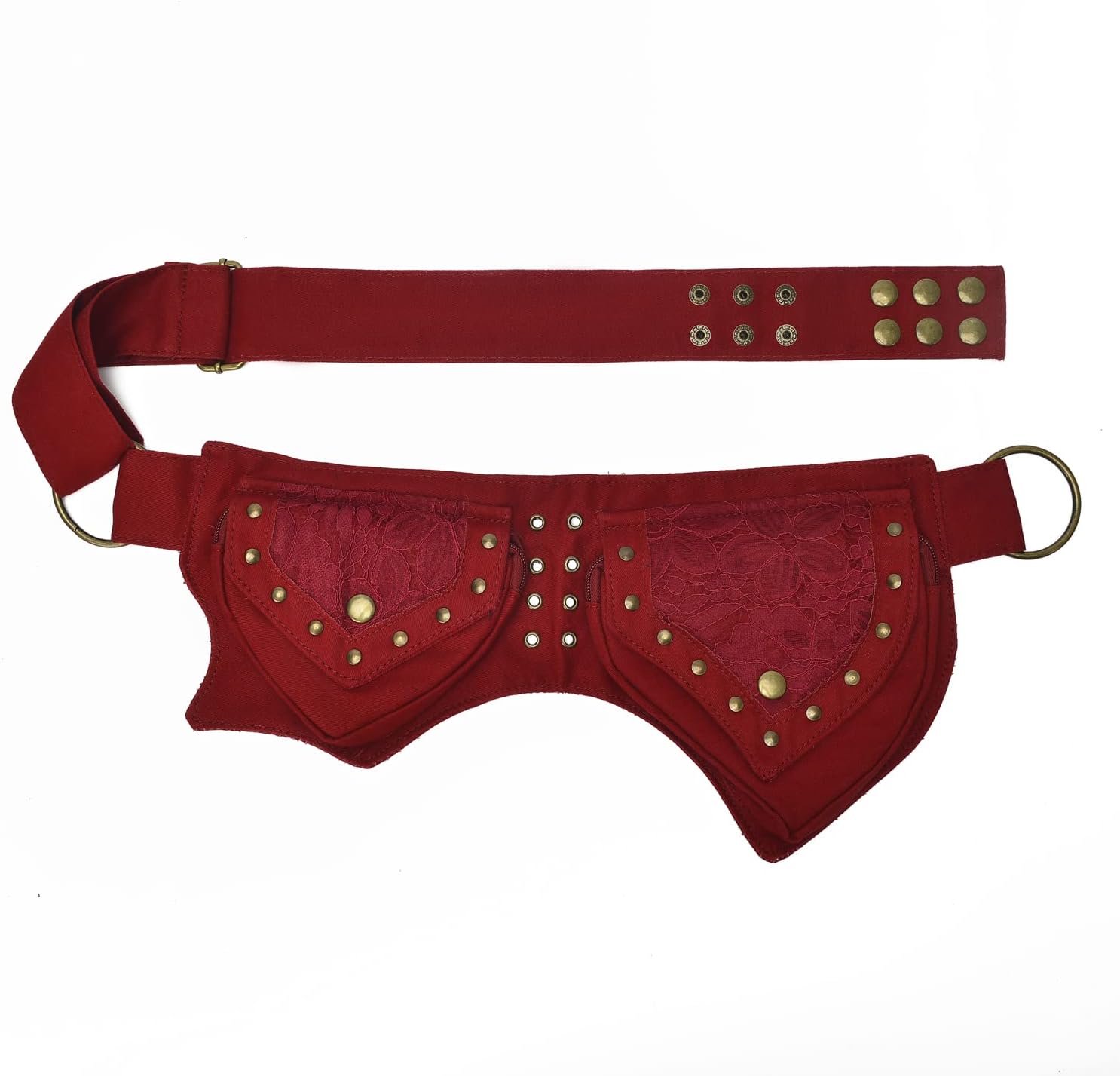 Renaissance Accessories - Ren Faire Fanny Pack, Thigh Bag, Lace Waist Utility Hip Belt for Women - Festival Bag