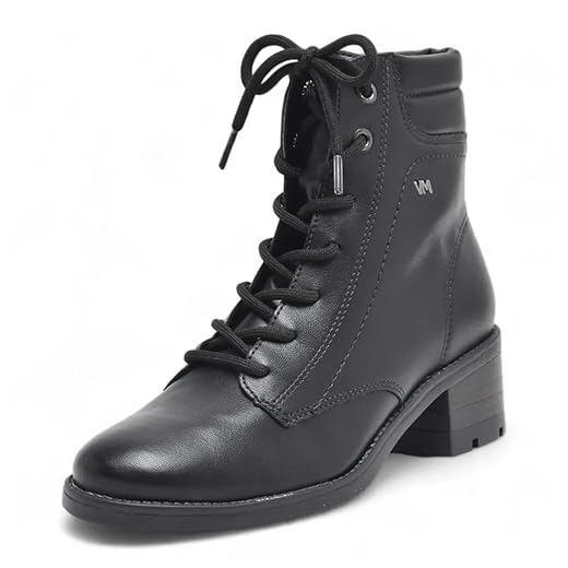 Bota Coturno Feminino Salto Tratorado Cadarço Via Marte