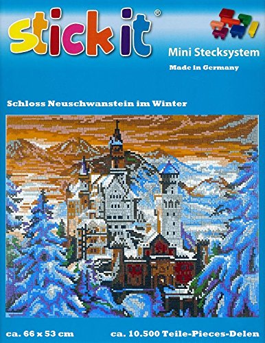 stickit Mini Stecksystem Schloss Neuschwanstein im Winter ca. 10.500 Teile Nr. 41209