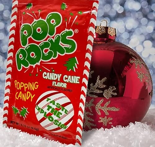 Pop Rocks Candy Cane Flavored Popping Candy Christmas Edition Limited - 12 Count #TOP1