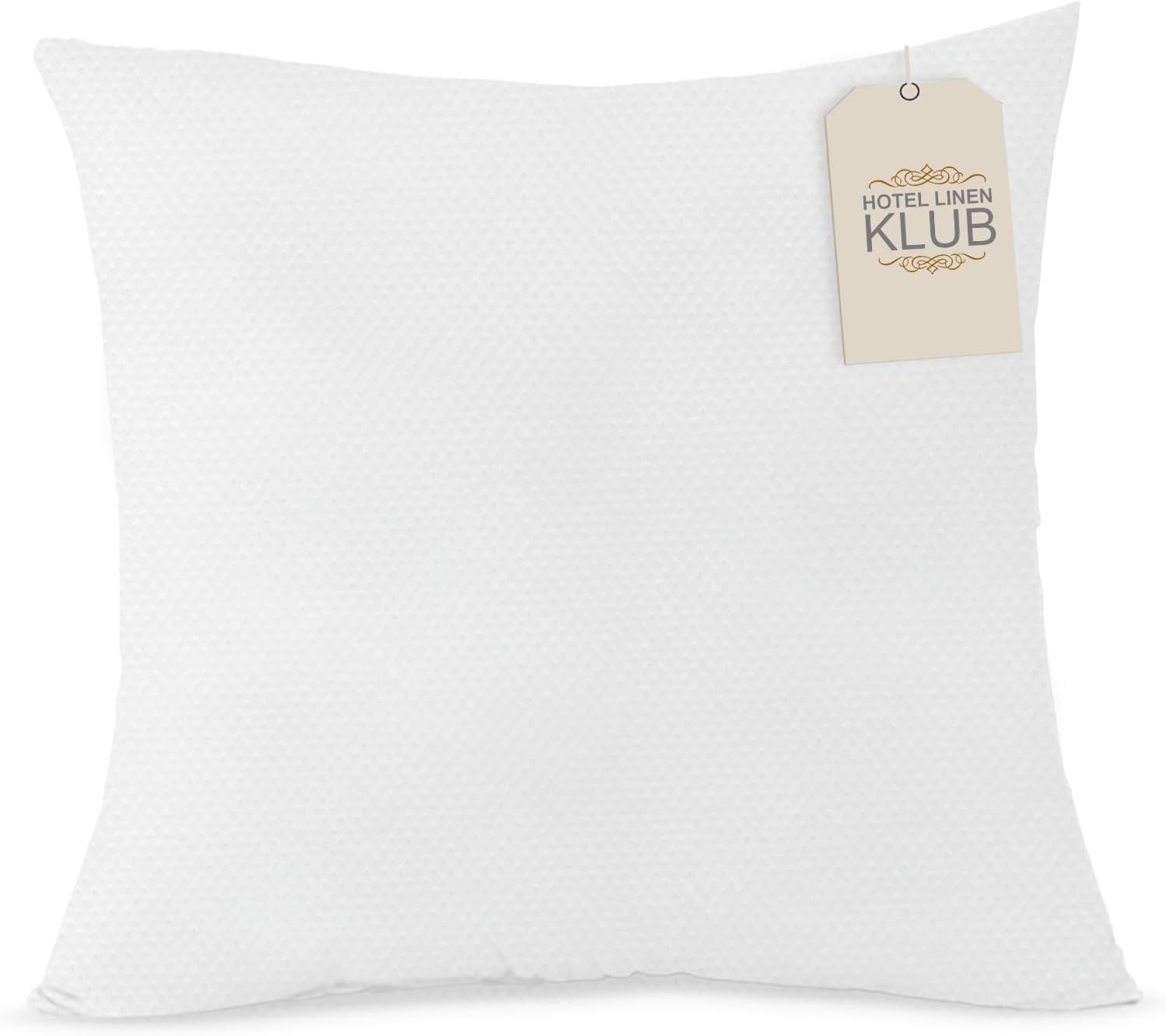Hotel Linen Klub Cushion Filler ,Outer Cover : 70GSM Non Woven Fabric ,750GRAMS Soft Fiber Filling, Size: 65x65cm , White