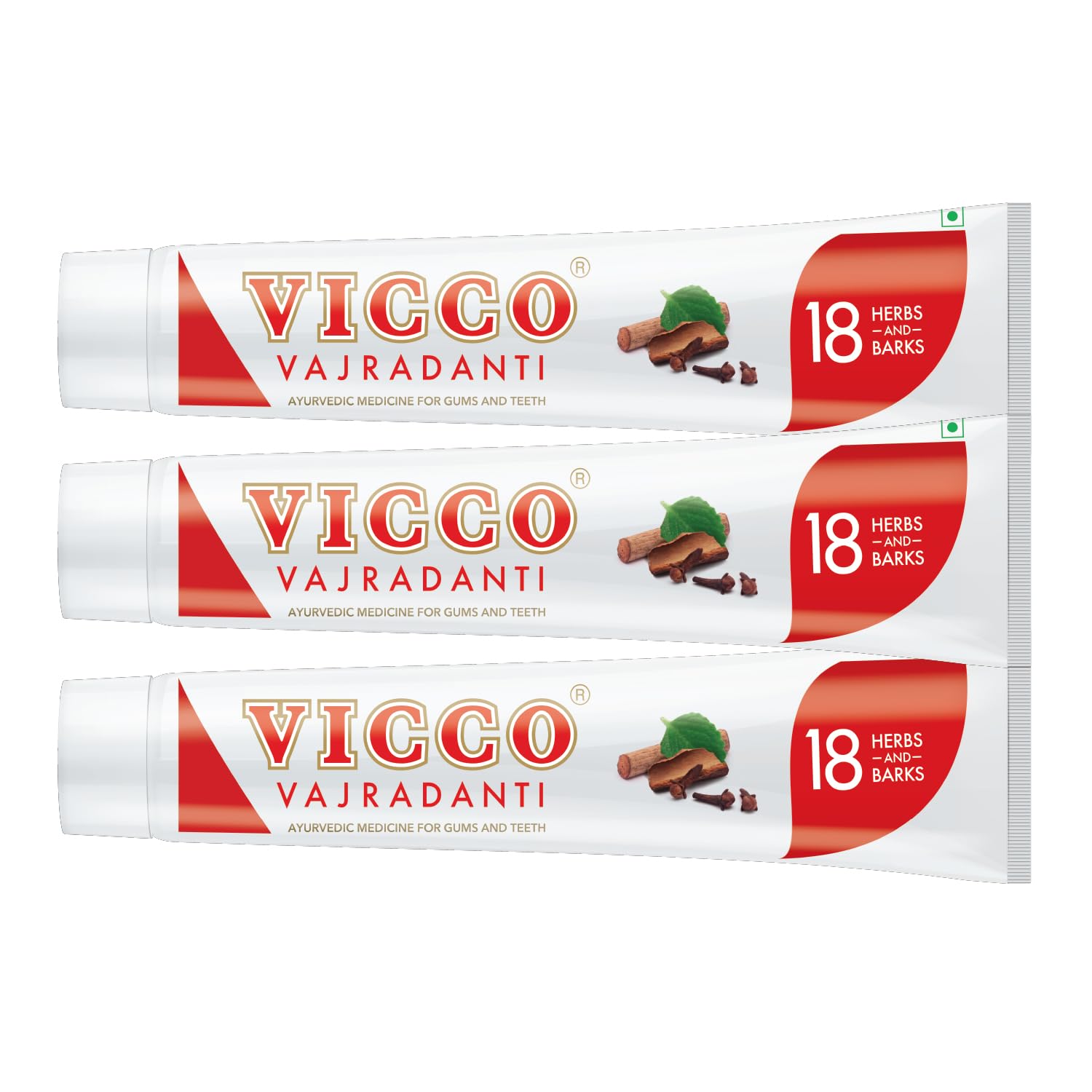 Vicco Vajradanti Ayurvedic Toothpaste 200 gm Pack of 3 | Regular Flavour |18 Essential Herbs and Barks | Prevents Bad Breath | For Strong and Healthy Teeth-image-36
