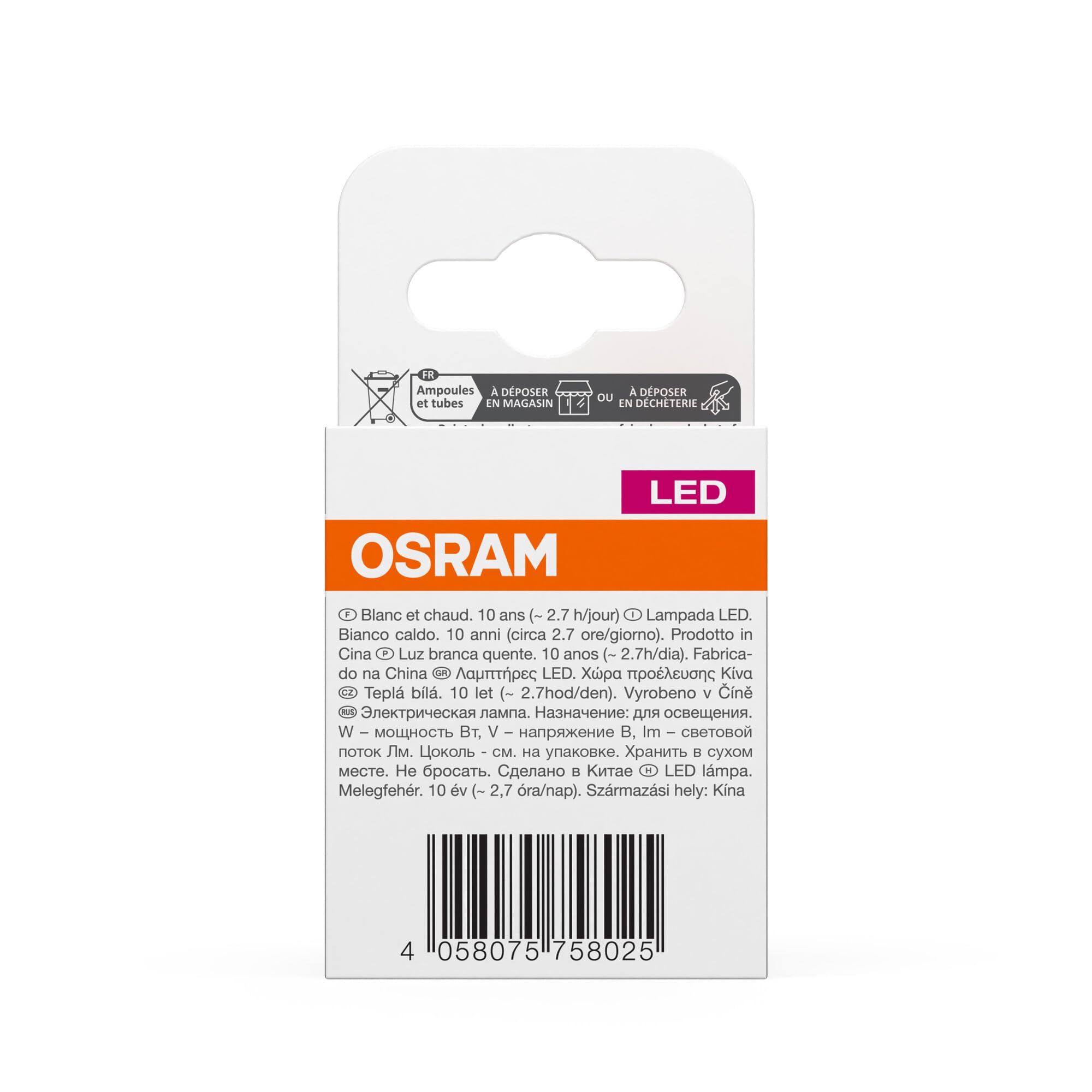Osram LED Base PIN 20 320° Warmweiß 2700 K 1,8 W 200 lm – Ansicht 8