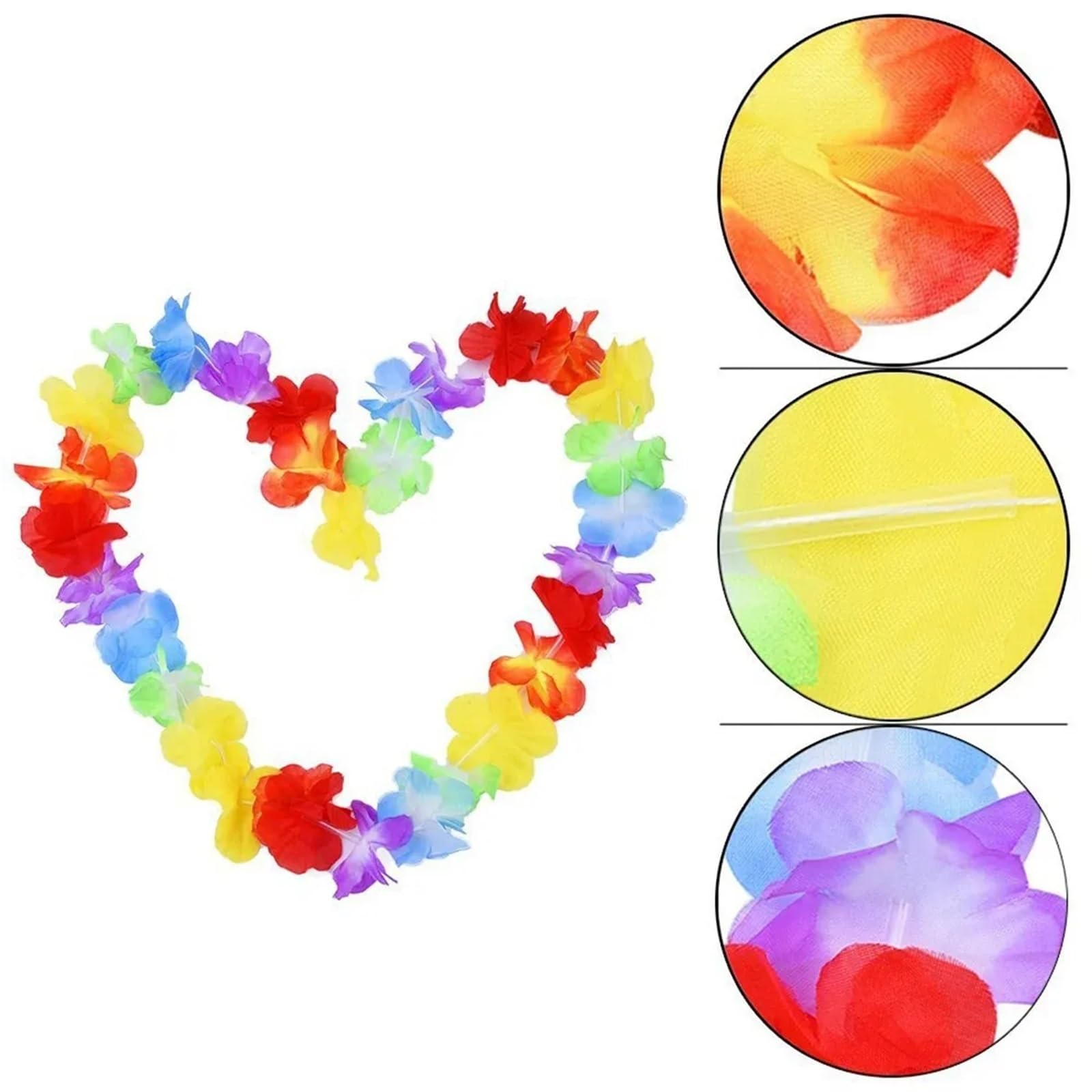30 Teile/Satz Hawaii Kranz Party Leis Blume Girlande Hawaiian Halskette Floral Bauernhaus Dekor Für Erwachsene