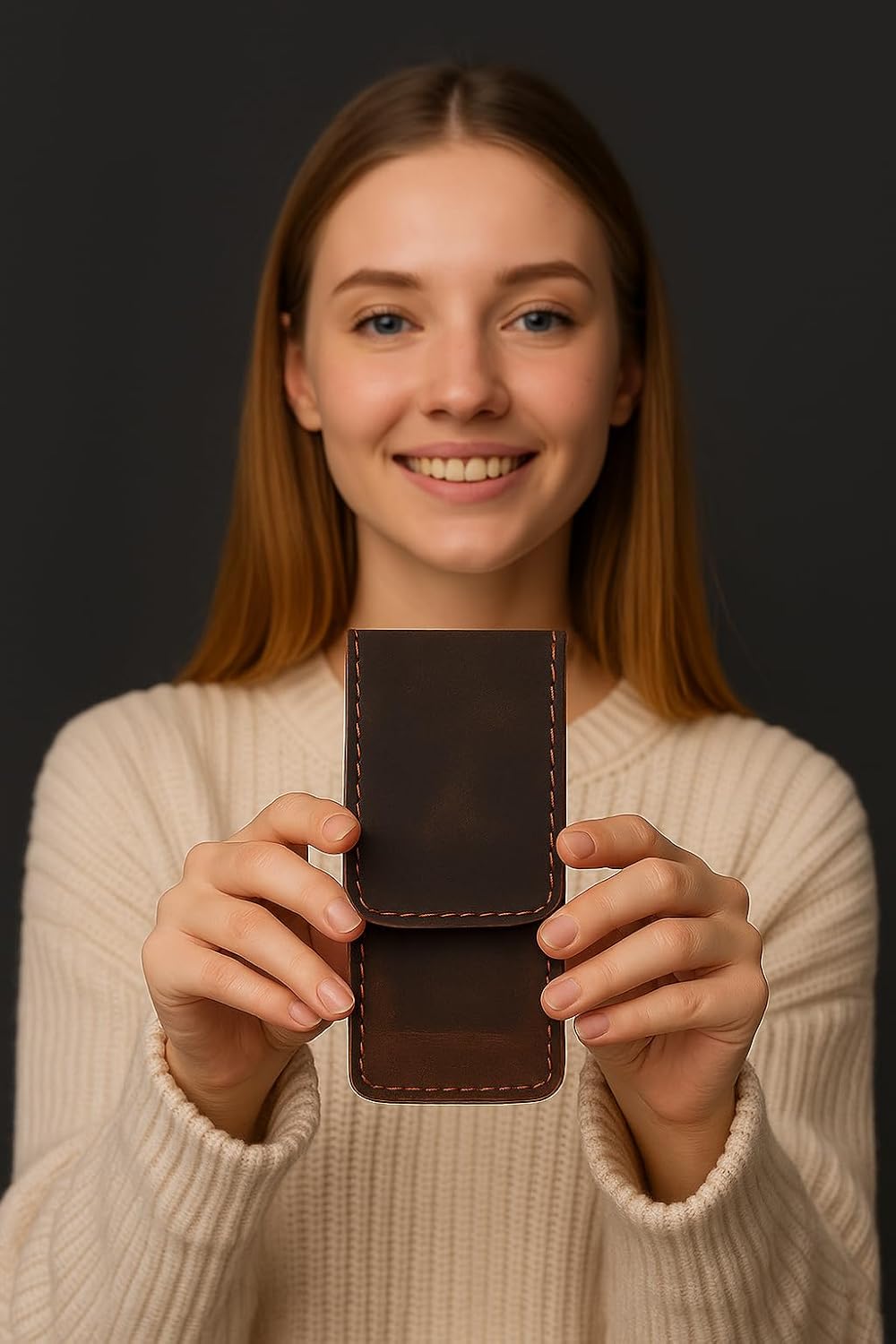 Leather Multitool Sheath for Belt EDC Belt Organizer with Magnetic Closure – Multitool Holster Pouch Compatible for Leatherman, Gerber, Folding Tool Vertical Carry Knife Holder Dark Brown - Image 7