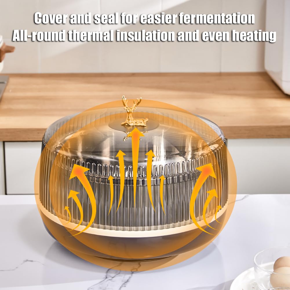 Machine Fermentation Pâte 5 L - Étuve Thermostat 20-55°C, Timer, Inox, Pour Pain, Yaourt, Levain | Cuisson Facile Et Précise