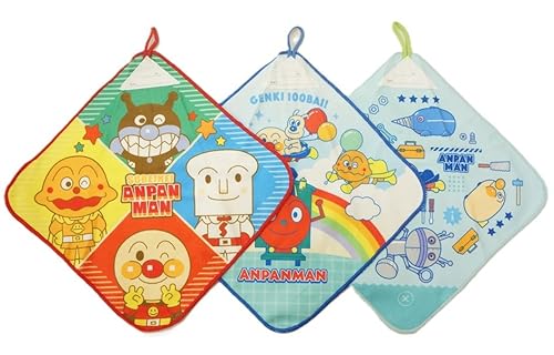 ナストーコーポレーション アンパンマン ループ付きタオル3P 男児 855383 入園入学 それいけ！アンパンマン 幼児 子供