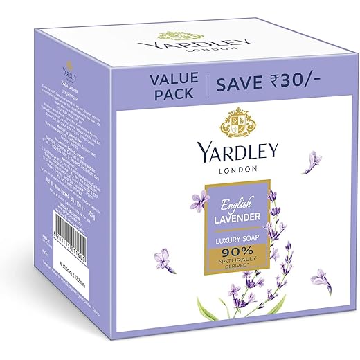 Yardley London English Lavender Luxury Soap, 100 G, Pack of 3