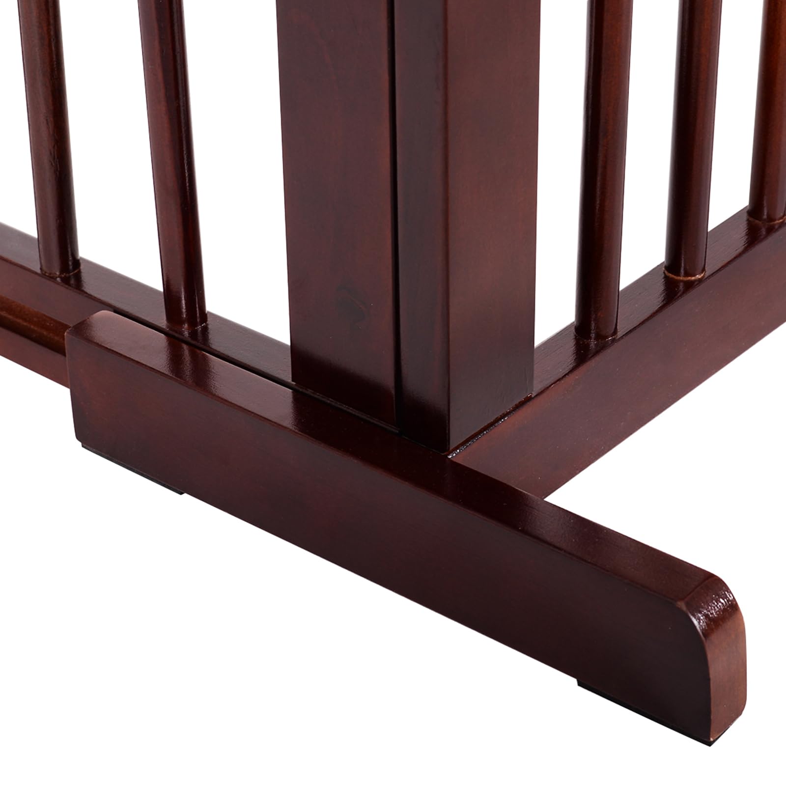 COSTWAY Barrera de Seguridad Extensible Valla de Madera para Puerta Escalera Protección para Perro Mascotas