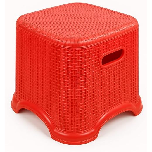 Multipurpose Plastic Stool - Red