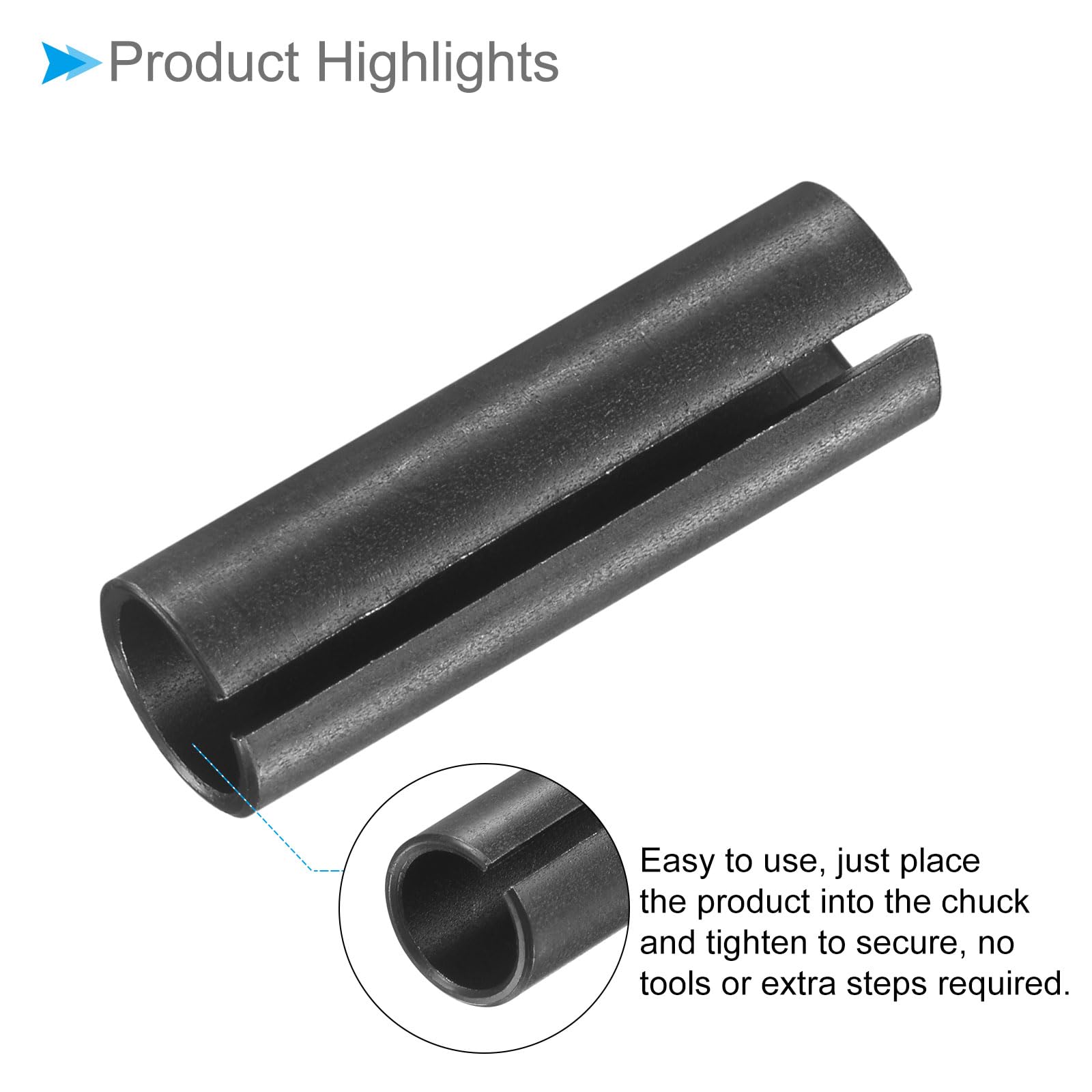 CoCud Router Collet Driver Adapter, 8mm to 6mm 0.3" Outer Dia, Lathe CNC Milling Bit Shank Carving Machine - Image 4
