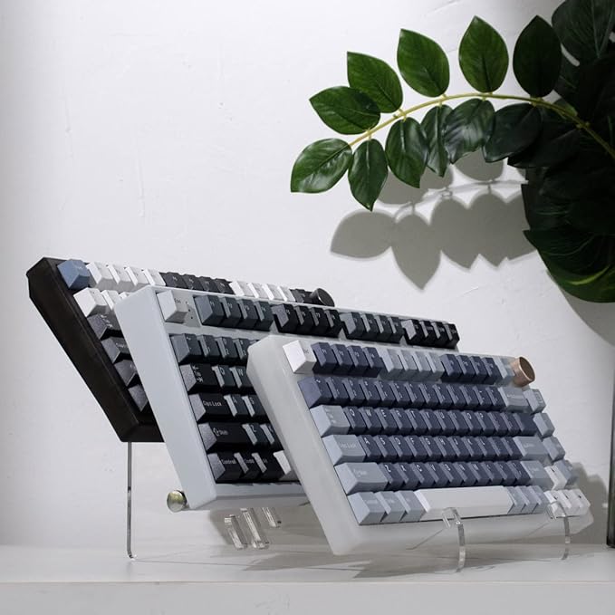 Amazon.com: Hunfuthr Acrylic Keyboard Display Stand 3Tier Clear ...