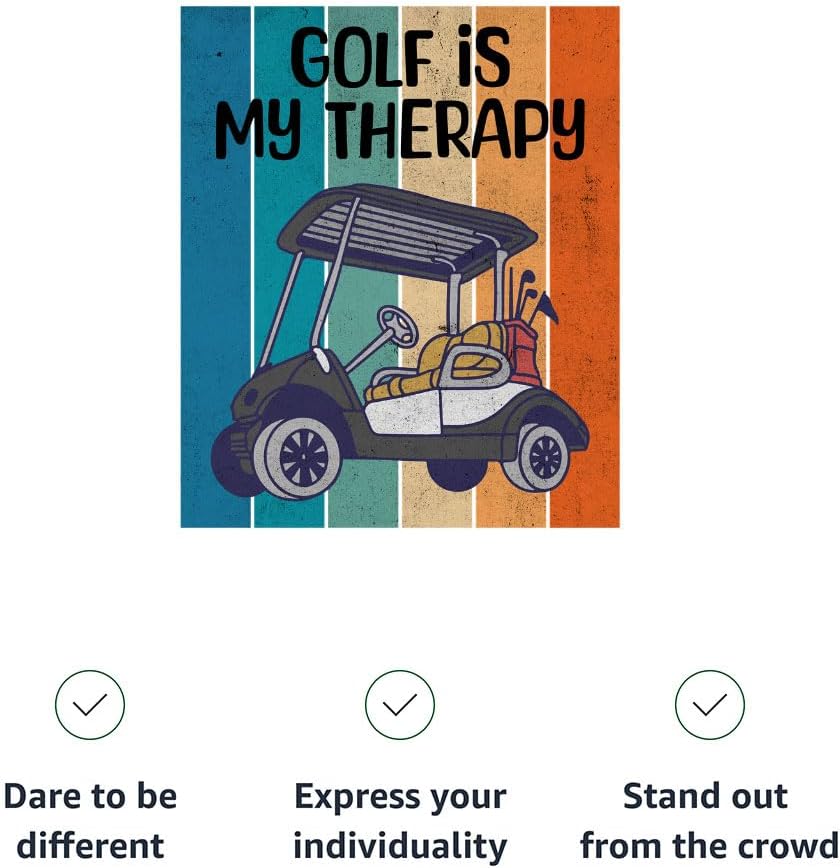 Golf is My Therapy Tank - Graphic Workout Tank - Print Jersey Tank