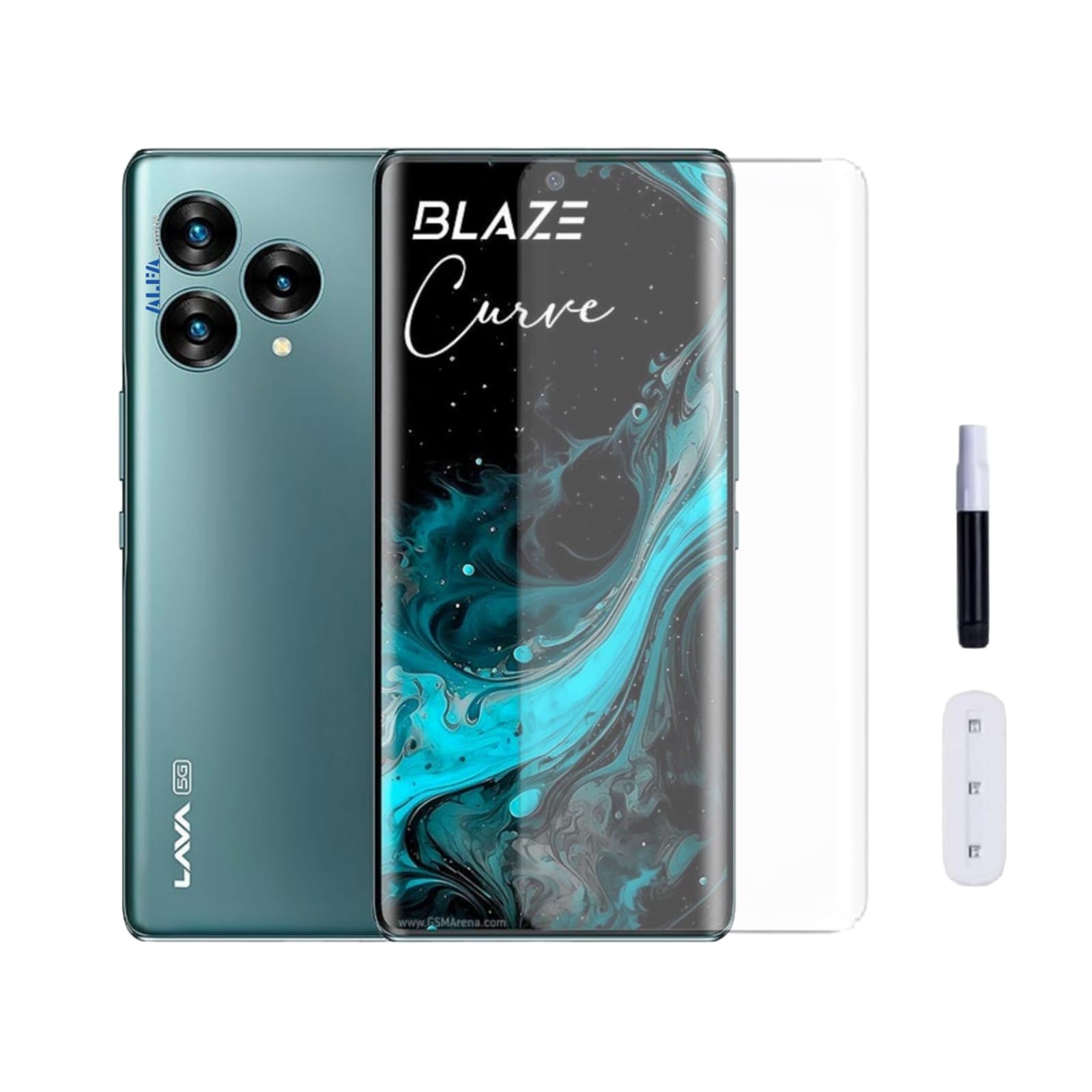 ALFA URBAN Uv Tempered Glass For Lava Blaze Curve 5G Smartphone Screen Protector Full Adhesive Uv Glue Curved Edge To Edge Full Screen Coverage-Easy Installation (B0D29FBMZ2) Amazon Price History, Amazon Price Tracker