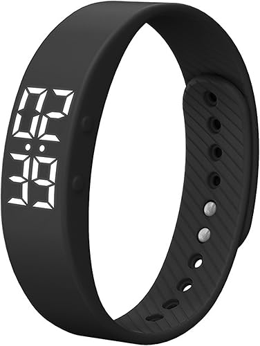 findtime Rastreador de actividad física sin teléfono inteligente, sin Bluetooth, sin aplicación, carga USB, podómetro, deportivo, reloj de pulsera