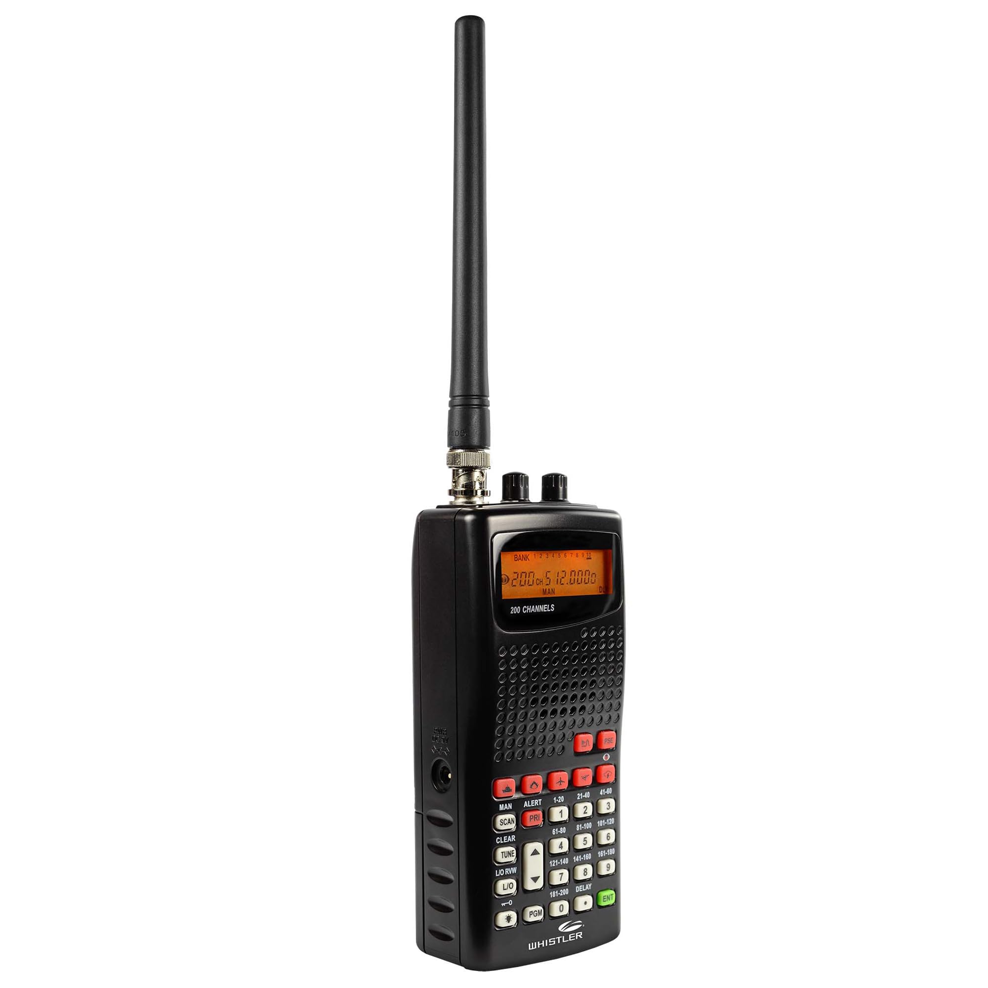 Whistler WS1010 Analog Handheld Scanner – 400 Channels, Skywarn, Same Weather Alerts, Spectrum Sweeper, PC Programmable, Service Banks for Police, Fire, Marine, Air & Ham – Black WS1010 Handheld Analog Scanner