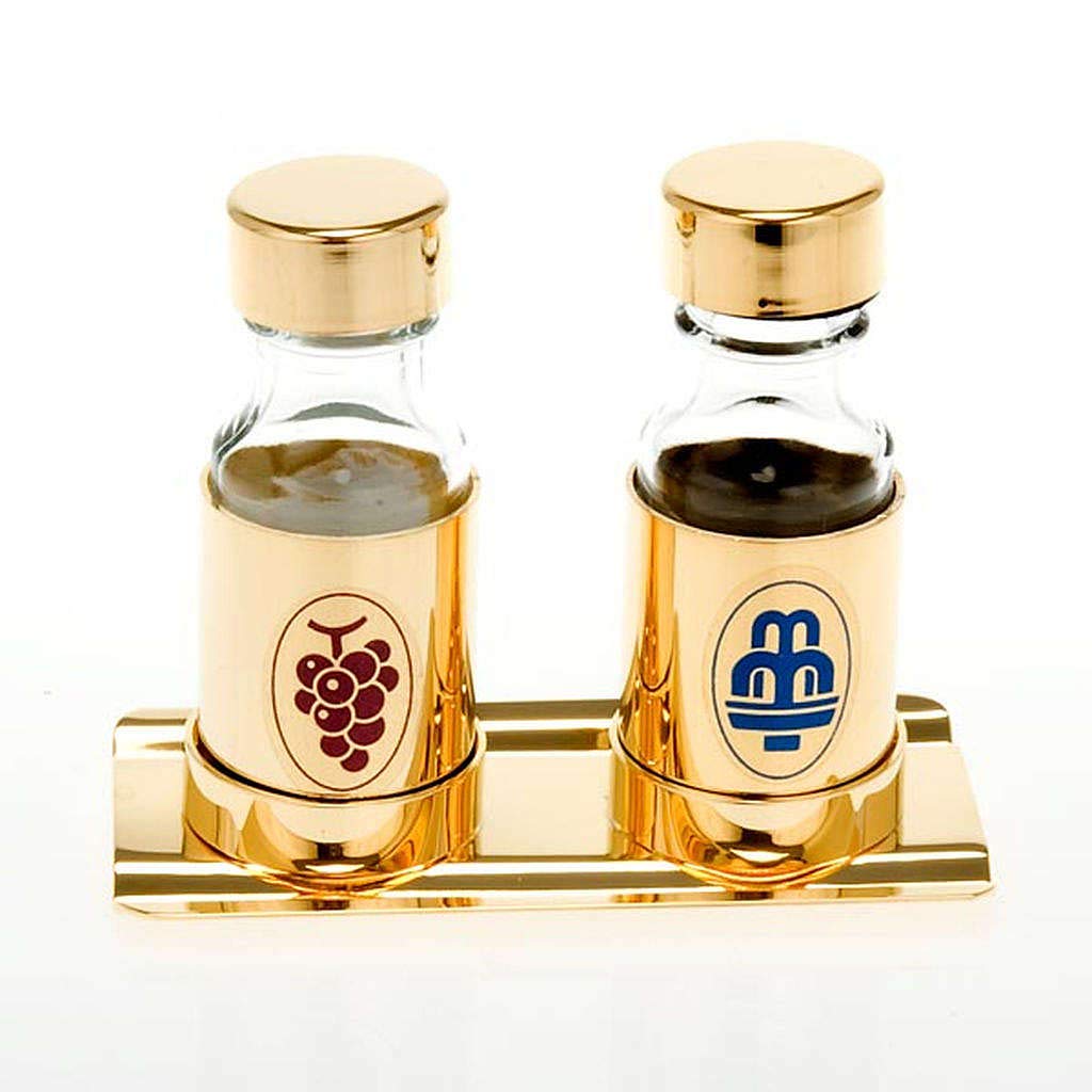 Holyart Set Burettes Eau Et Vin Bombées 110 Ml En Verre
