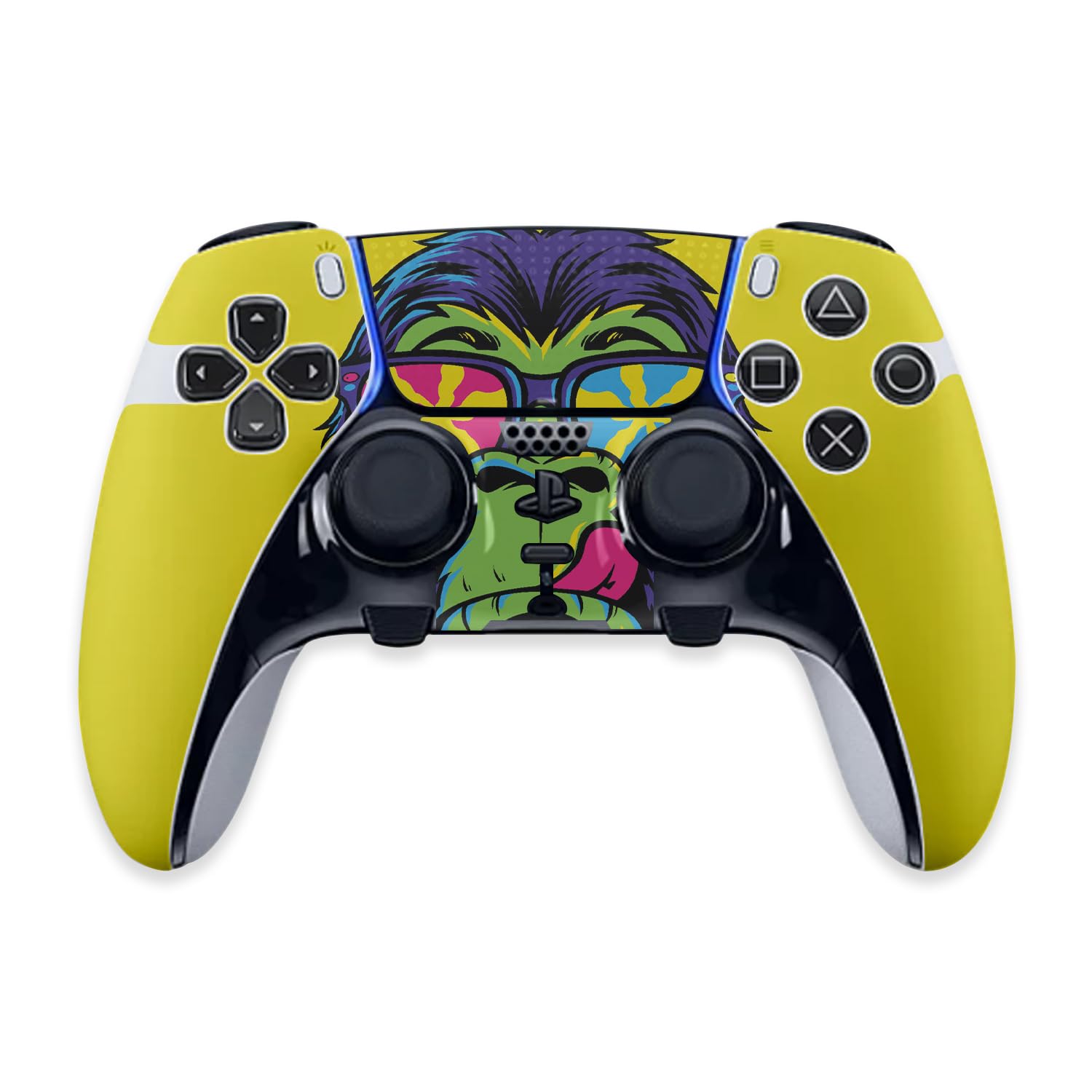 MightySkins Skin Compatible with PS5 DualSense Edge Controller - Hypno Chimp | Protective, Durable, and Unique Vinyl Decal wrap Cover | Easy to Apply & Change Styles | Made in The USA