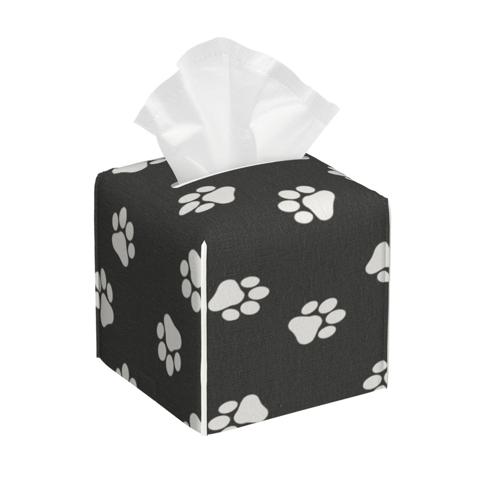 Dog Paw Prints Cat Paw Prints Pet, Tissue Box Cover Tissue Box Holder Tissue Dispenser Tissue Holder