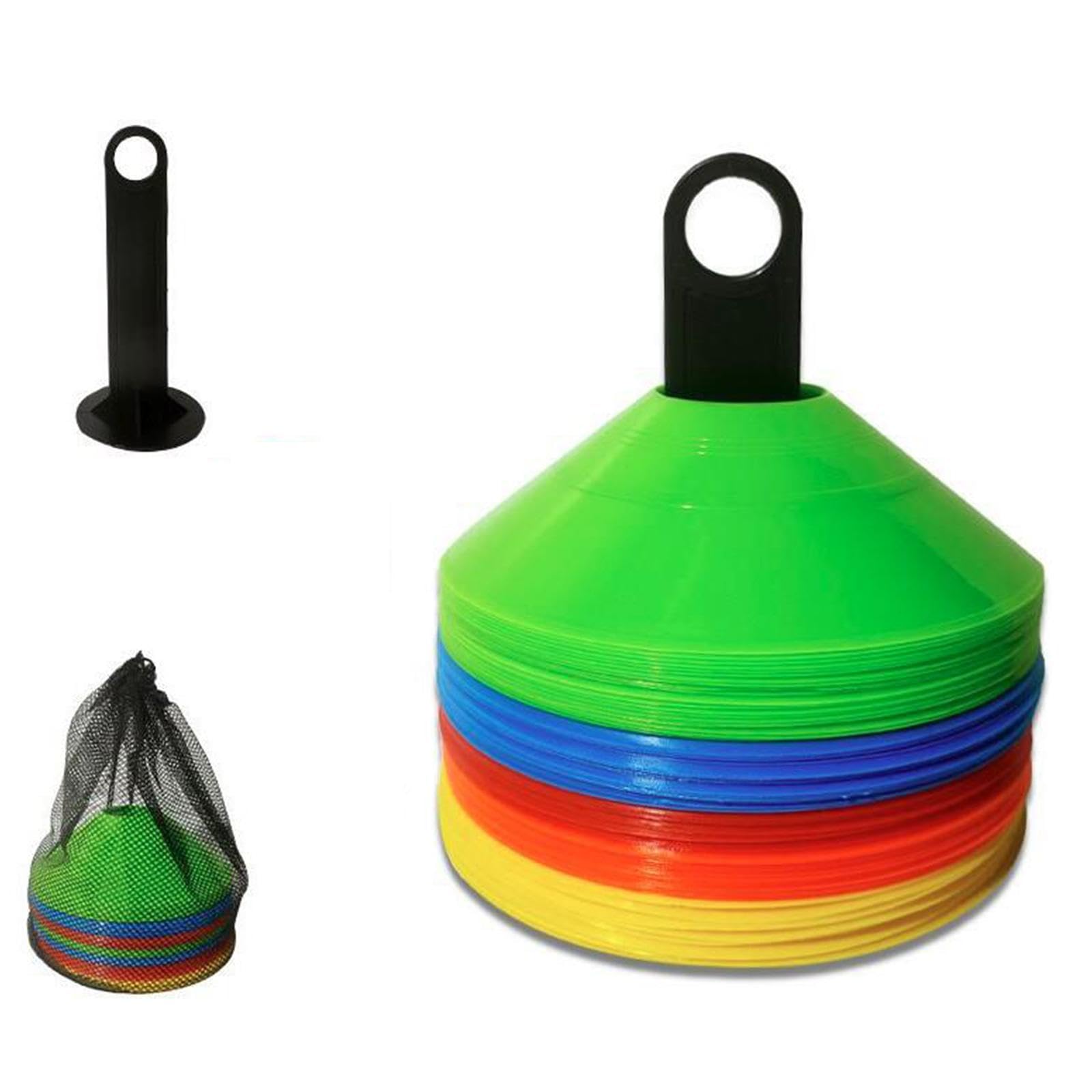 50 Conos de Fútbol, ​​Conos de Entrenamiento de Fútbol, ​​marcadores de Campo, Conos de, Conos Deportivos, Discos de Fútbol para Entrenamiento