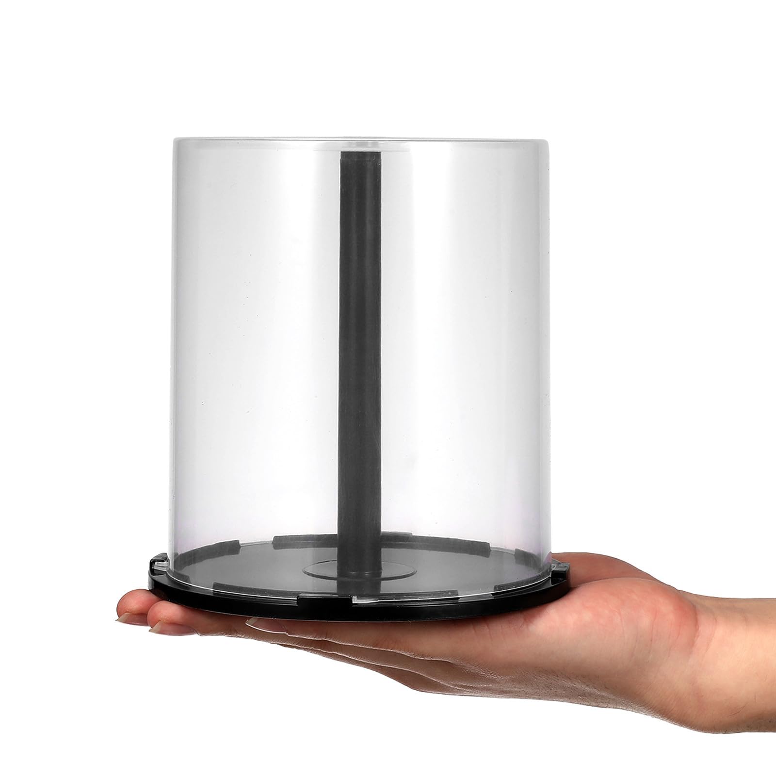 Cubos de almacenamiento de CD, material de polipropileno duradero, capacidad de 100, 2 soportes de DVD que ahorran espacio para una organización eficiente de medios domésticos