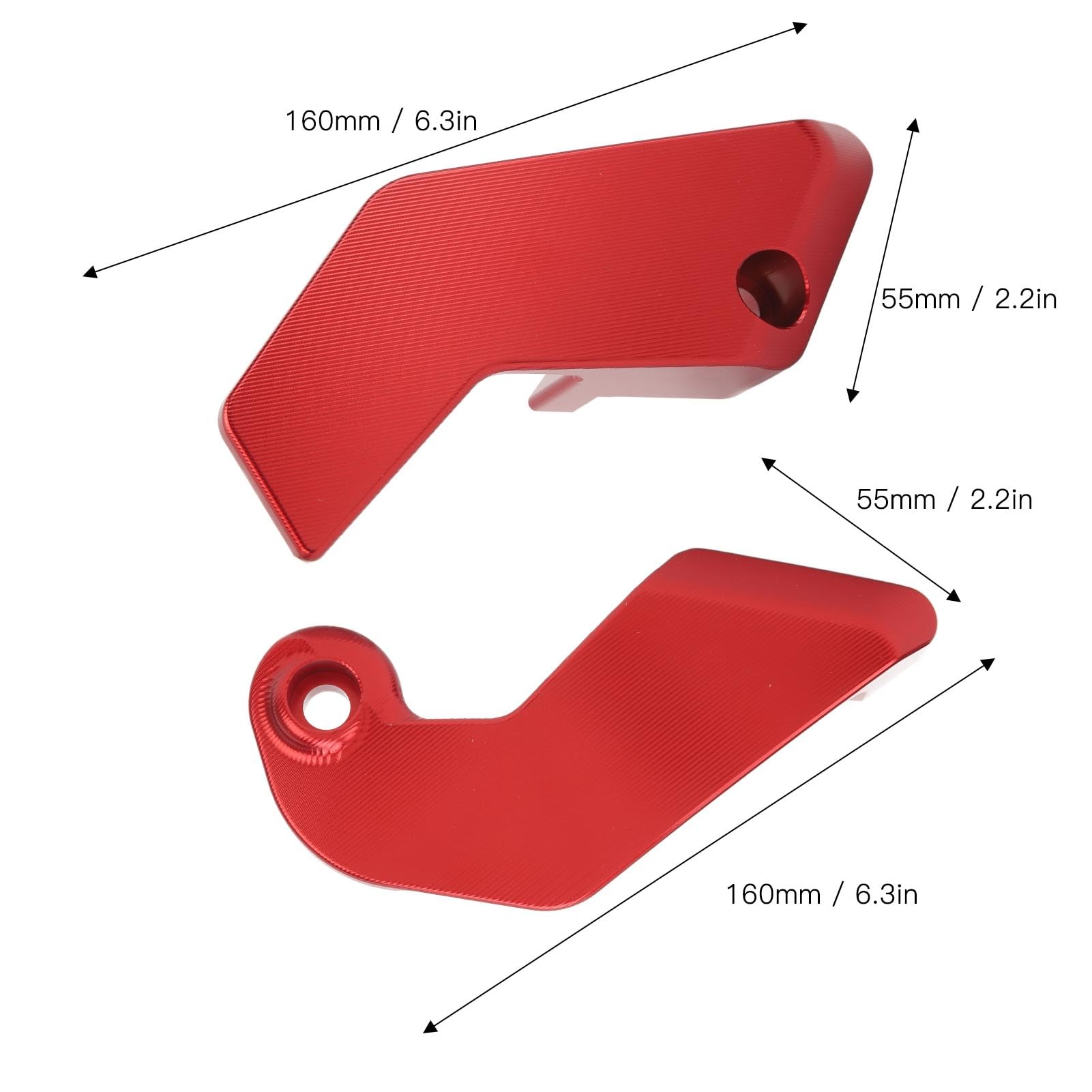 Suwak Ramy Motocykla, Podkładka Zabezpieczająca Silnik ze Stopu Aluminium do S1000RR 2019-2022, łatwa Instalacja i Trwała Konstrukcja, Sportowy Wygląd do Ogólnej Jazdy (czerwony)