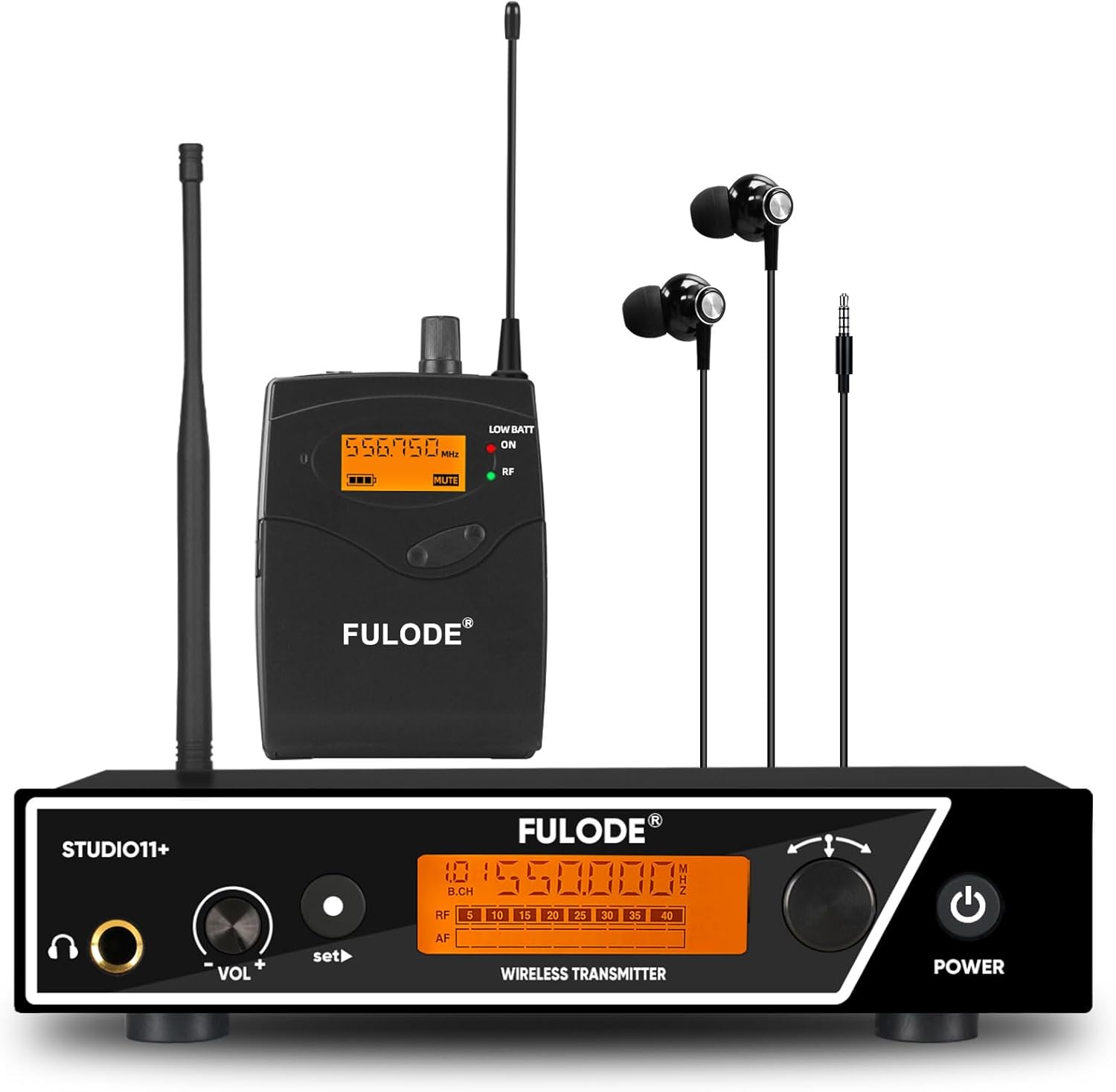 in Ear Monitor System, UHF Wireless Mono IEM with Metal Rackmount ...