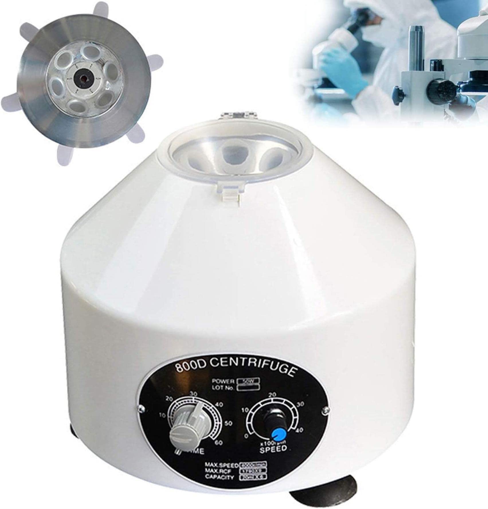 Machine à centrifuger de laboratoire 4000 tr/min avec rotor 6x20 ml pour échantillon biologique