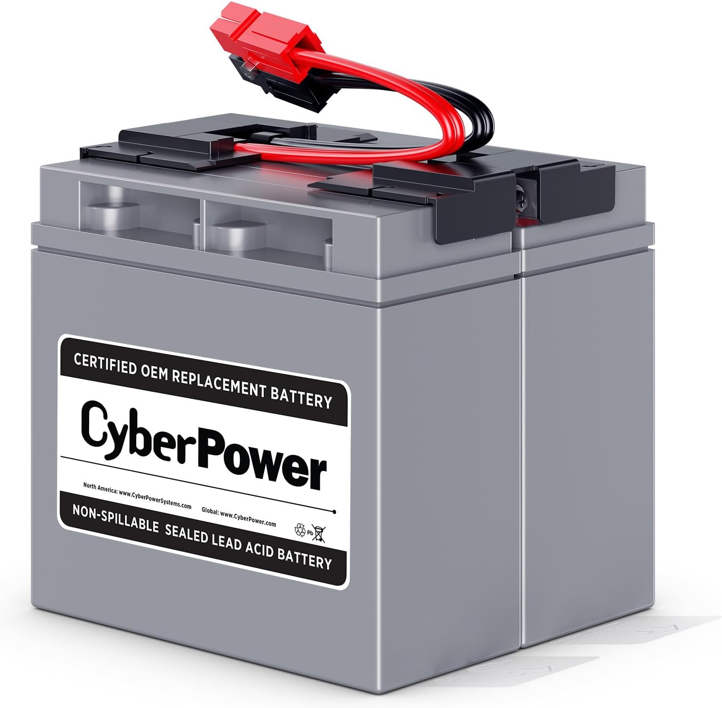 CyberPower RB12170X2A UPS Replacement Battery Cartridge, Maintenance-Free, User Installable, 12V/17Ah