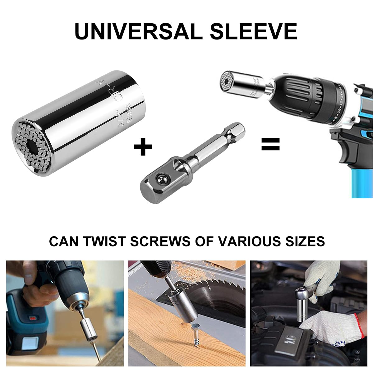 21 Pièces Renvoi D'Angle Visseuse Kit,105° Tournevis Flexible,1/4" Rallonge Embout Visseuse,1/4" 3/8" 1/2"Adaptateur Hexagonal, Renvoi D'Angle Perceuse, pour Rallonge Flexible pour Perceuse