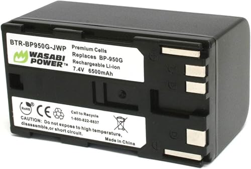 Miniatura 1 de Wasabi Power Batería y Cargador para Canon BP-950, BP-970