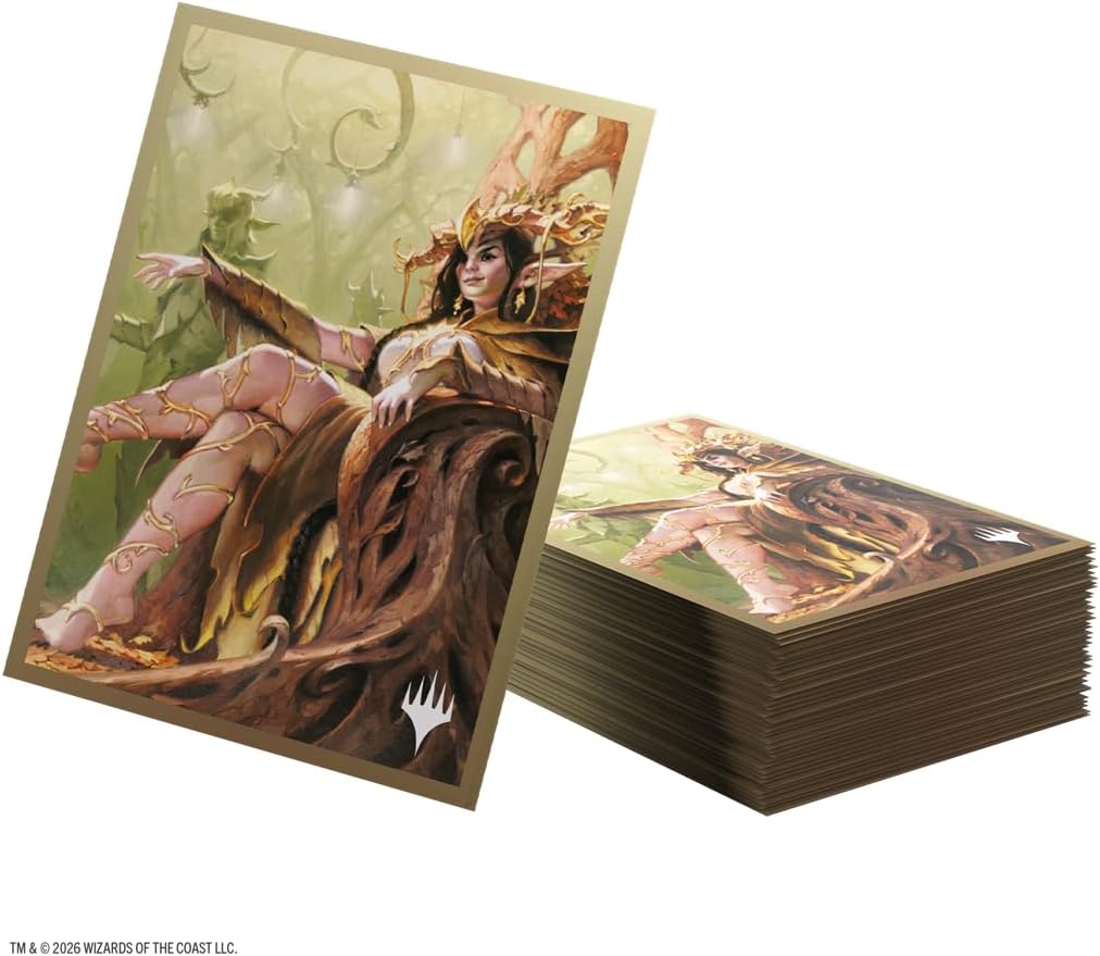 Gamegenic Magic: The Gathering Lorwyn Eclipsed Premium Art Sleeves - High Perfect Morcant Design, 105 Textured Matte Sleeves, Smooth Shuffle & Card Protection, Full-Color, Acid-Free, PVC-Free